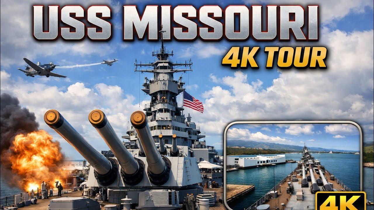 USS MISSOURI Battleship | Pearl Harbor | 4K Walking tour