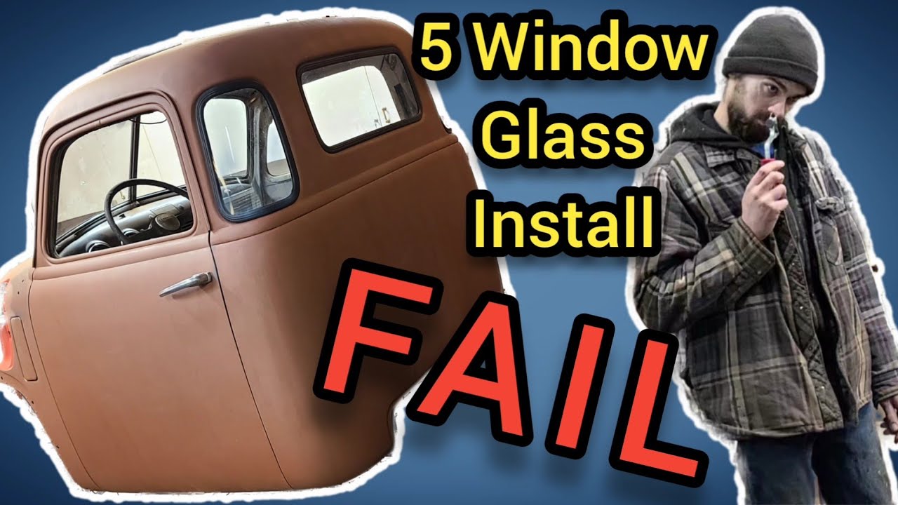 1948 GMC Rear Glass Installation DISASTER! Don't Let This Happen To You!