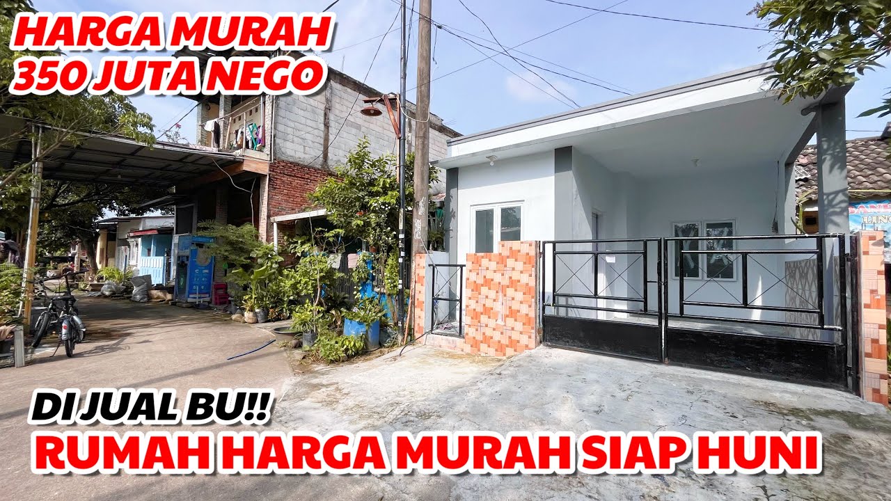 DIJUAL MURAH RUMAH BARU CANTIK TIPE 45/60  || HARGA 350 JUTA NEGO SAMPAI JADI 