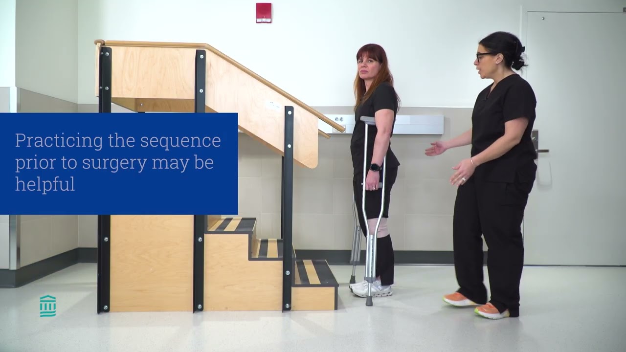MGB Orthopedic Surgery: Total Joint Replacement Physical Therapy - Stair training