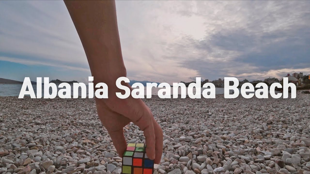 [4K] Cube traveler [Saranda Beach, Albania] / meditation video