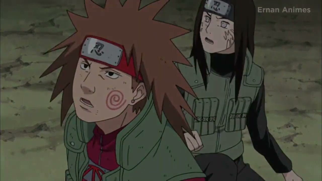 Shikamaru,neji,kiba e choji vs Quarteto do Som no Edo Tensei   Naruto salva eles   Naurto Shippuden