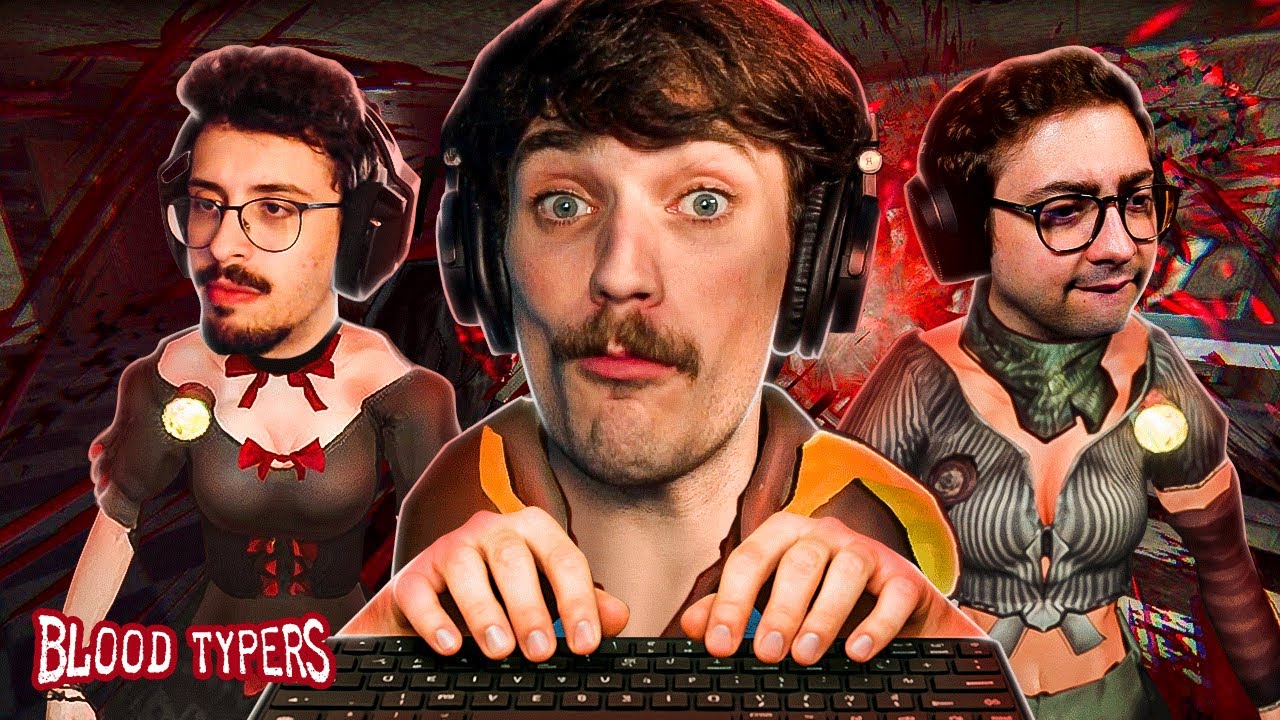 OS COLEGAS NO JOGO DE TERROR DE DIGITAÇÃO | Blood Typers