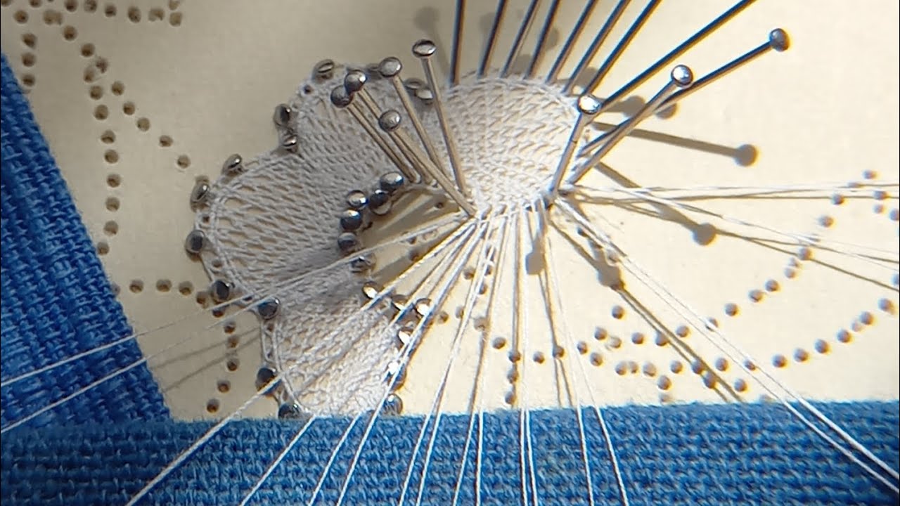 Special technique - Honiton - crossing the coarse thread
