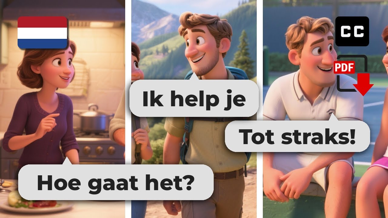 Master Dutch Today! 🇳🇱 7 Easy Conversations for A2-B1 Learners [Learn Dutch]