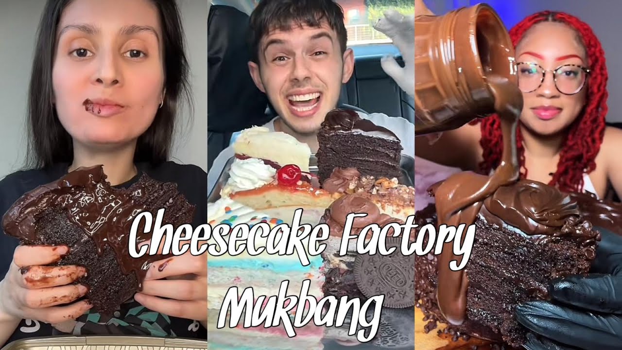 No Talks Only Bites  Cheesecake Factory Mukbang | Tiktok Compilation