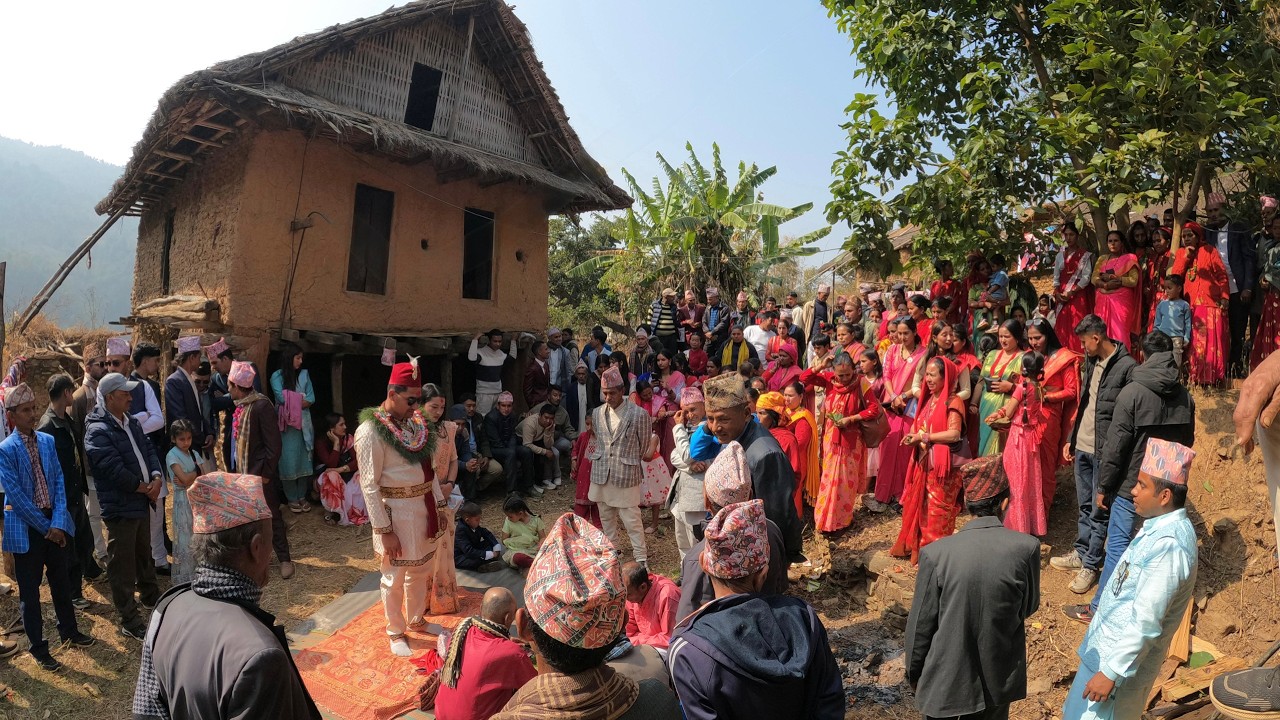 Beautiful Organic Mountain Village Traditioanl Marriage | Nepali Village Lifestyle | Bijaya Limbu