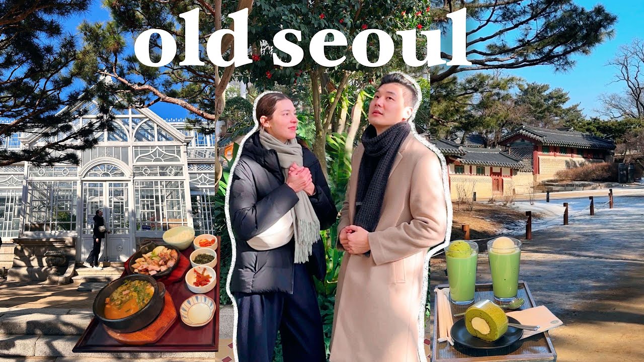 A day in Old Seoul 🇰🇷 Traditional korean food, cafe & hanok view, palace history 🍵