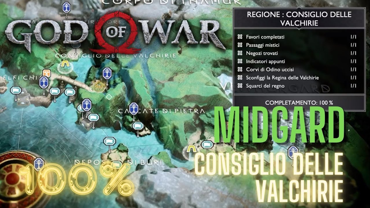 God of War (2018) [PS4] - Walkthrough ITA | MIDGARD: Consiglio delle Valchirie [100% COLLEZIONABILI]