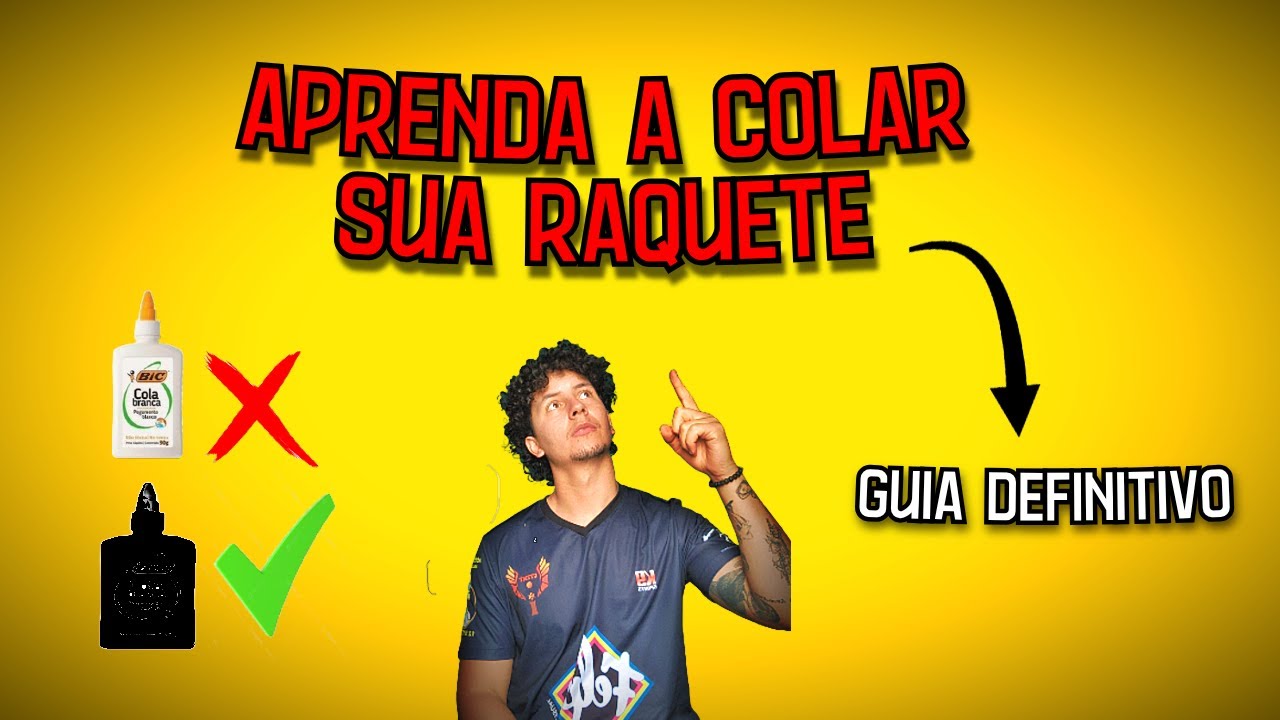 Como COLAR sua raquete - TUTORIAL completo