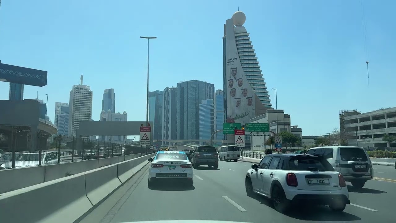 Dubai Airport Terminal 2 to Al Manara 🚗 | Dubai Drive 4K 60FPS | Real Road Sounds