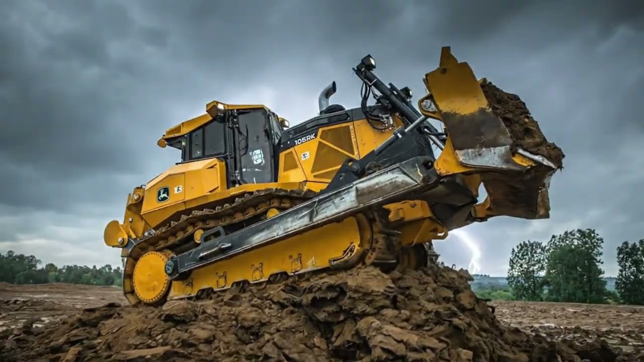 Excavators, Bulldozers & Dump Trucks Compilation Heavy Equipment Working