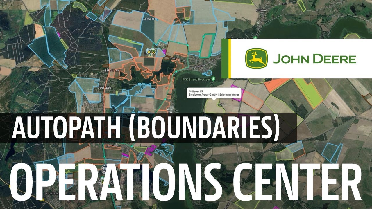 AutoPath (Boundaries) -ohje John Deere Operations Centerissä | Ohjevideo