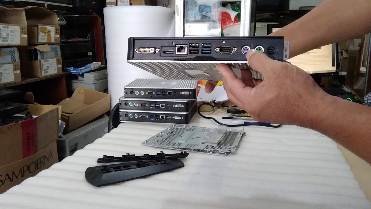 cara buka mini pc HP T610