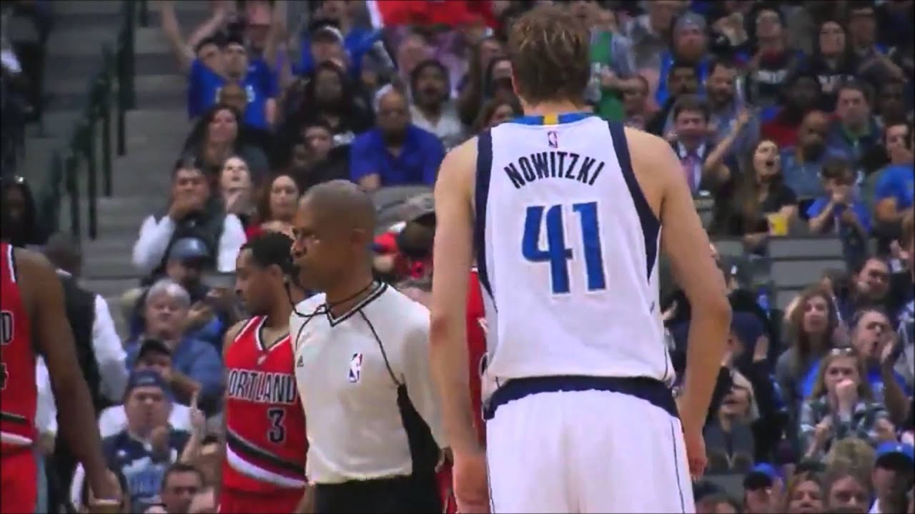 Dirk Nowitzki Drops 40 points vs Trail Blazers - March 20, 2016