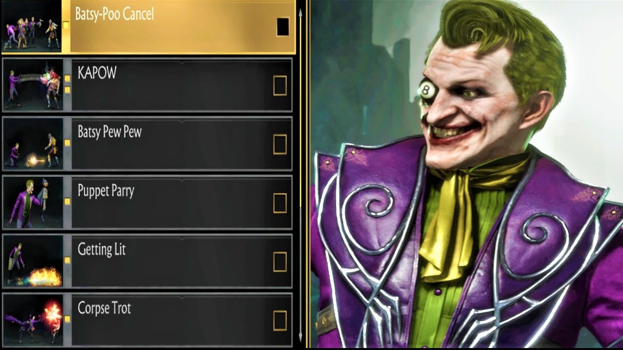 Mk11 - Joker Abilities Showcase And Combos