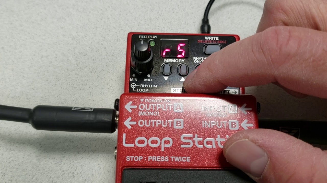 Boss RC-3 Loop Station vid 7 - ритм-треки