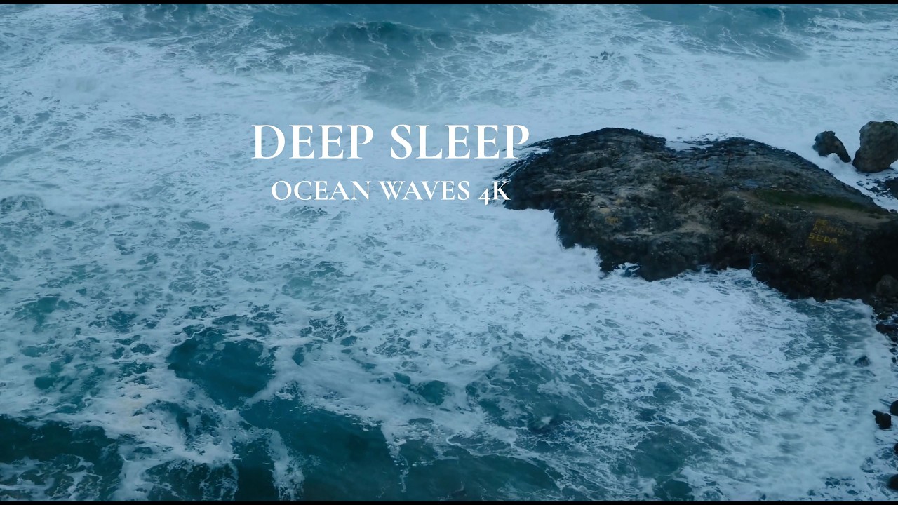 Ocean Waves 4K 🌊 2 Hours Relaxing Ocean Sounds for Sleep