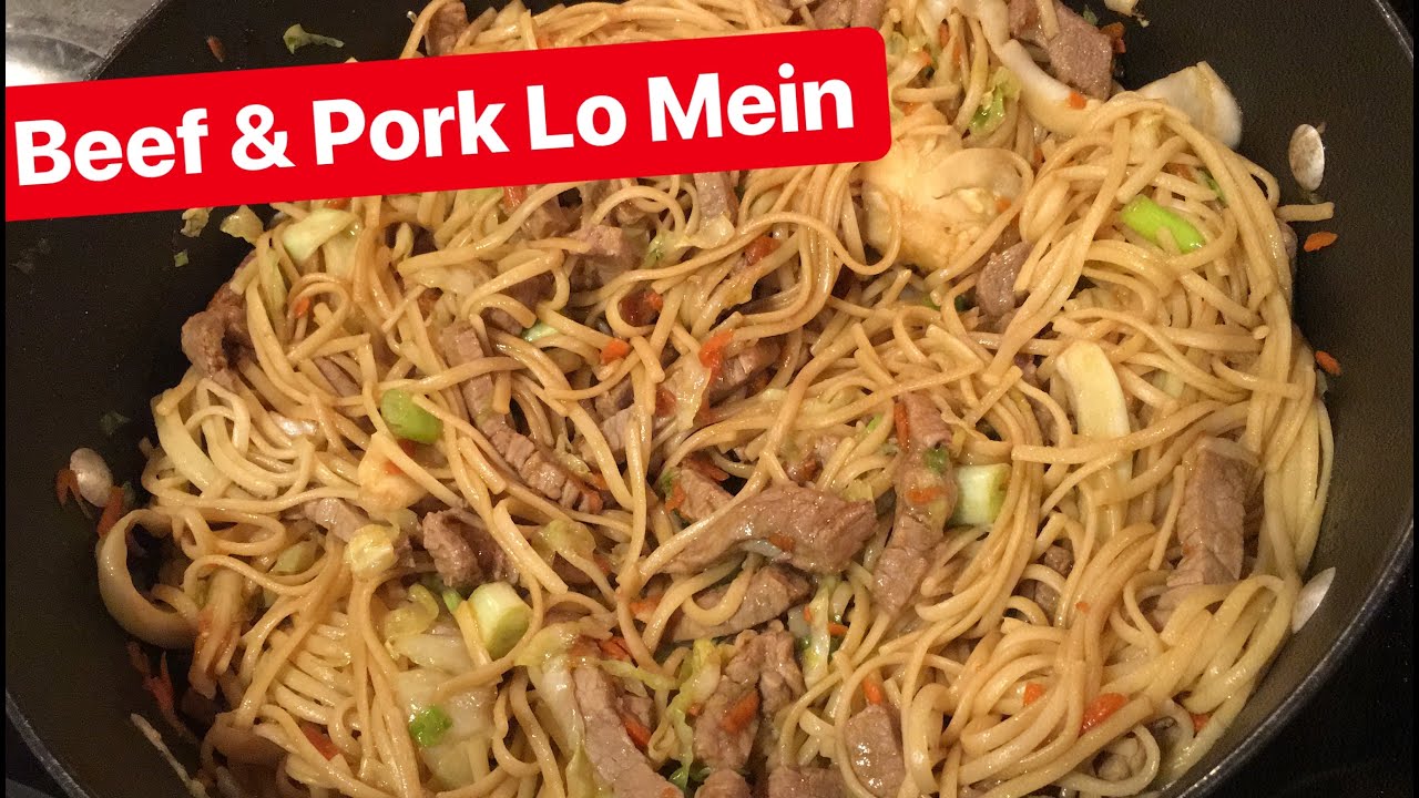 Способ приготовления: Ло Мейн с говядиной и курицей