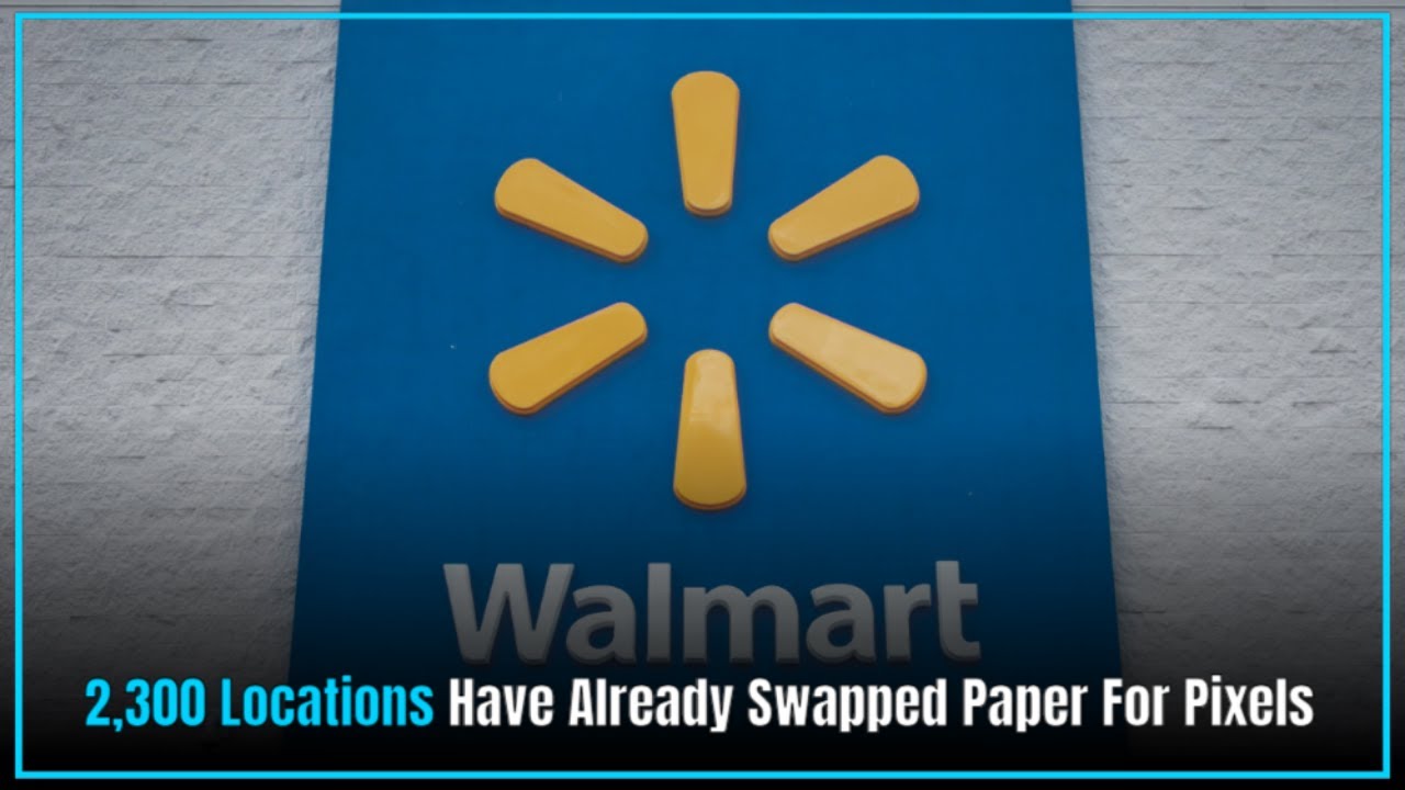 Walmart отказывается от бумажных ценников в пользу цифровых экранов.