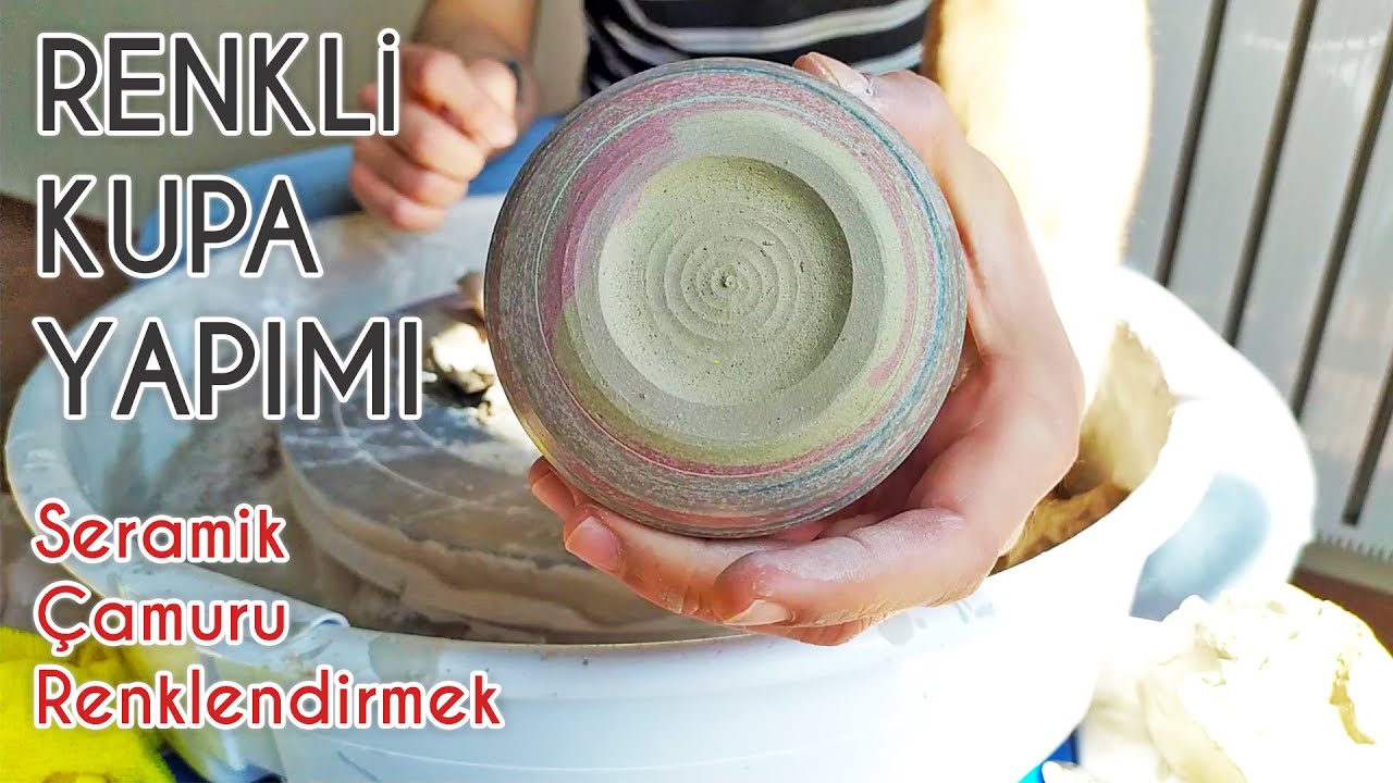 RENKLİ KUPA YAPIMI - Stonware Çamur Renklendirmek