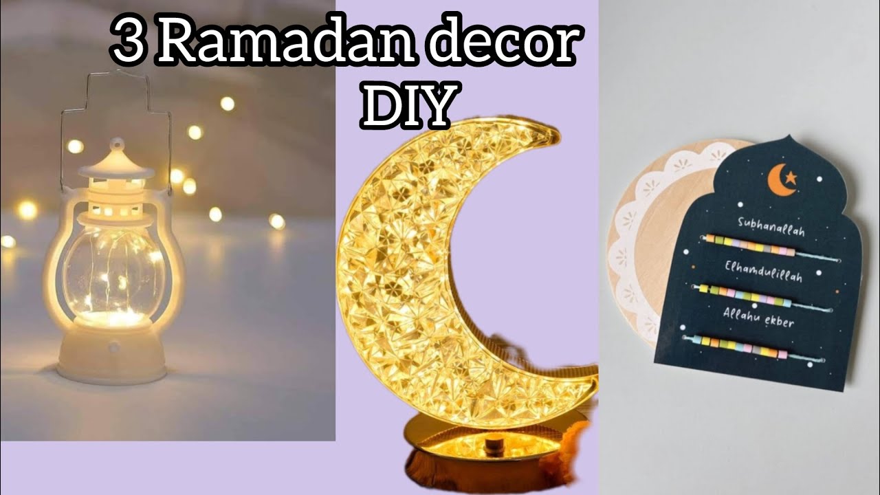 Easy DIY Ramadan ⭐🌙 Decoration ideas at Home 2026 | 3 DIY Ramadan Decor 
