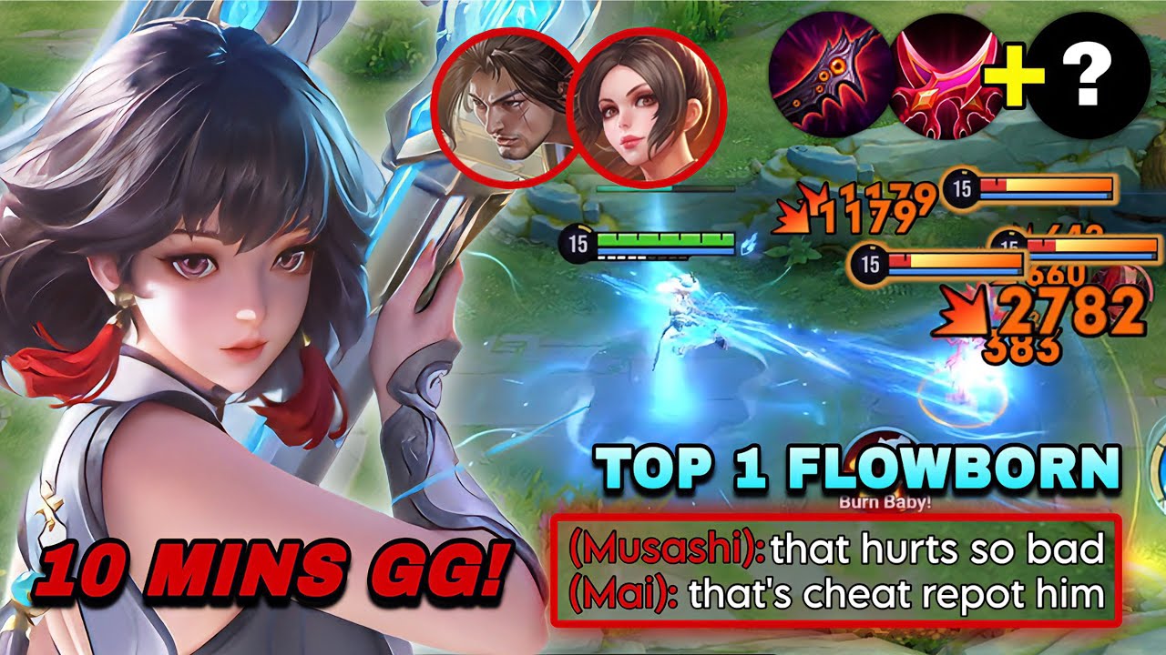 10 MINS GG! TOP 1 FLOWBORN DESTROYING ENEMIES WITH INSANE DAMAGE IN RANK! | FLOWBORN BUILD & ARCANA 
