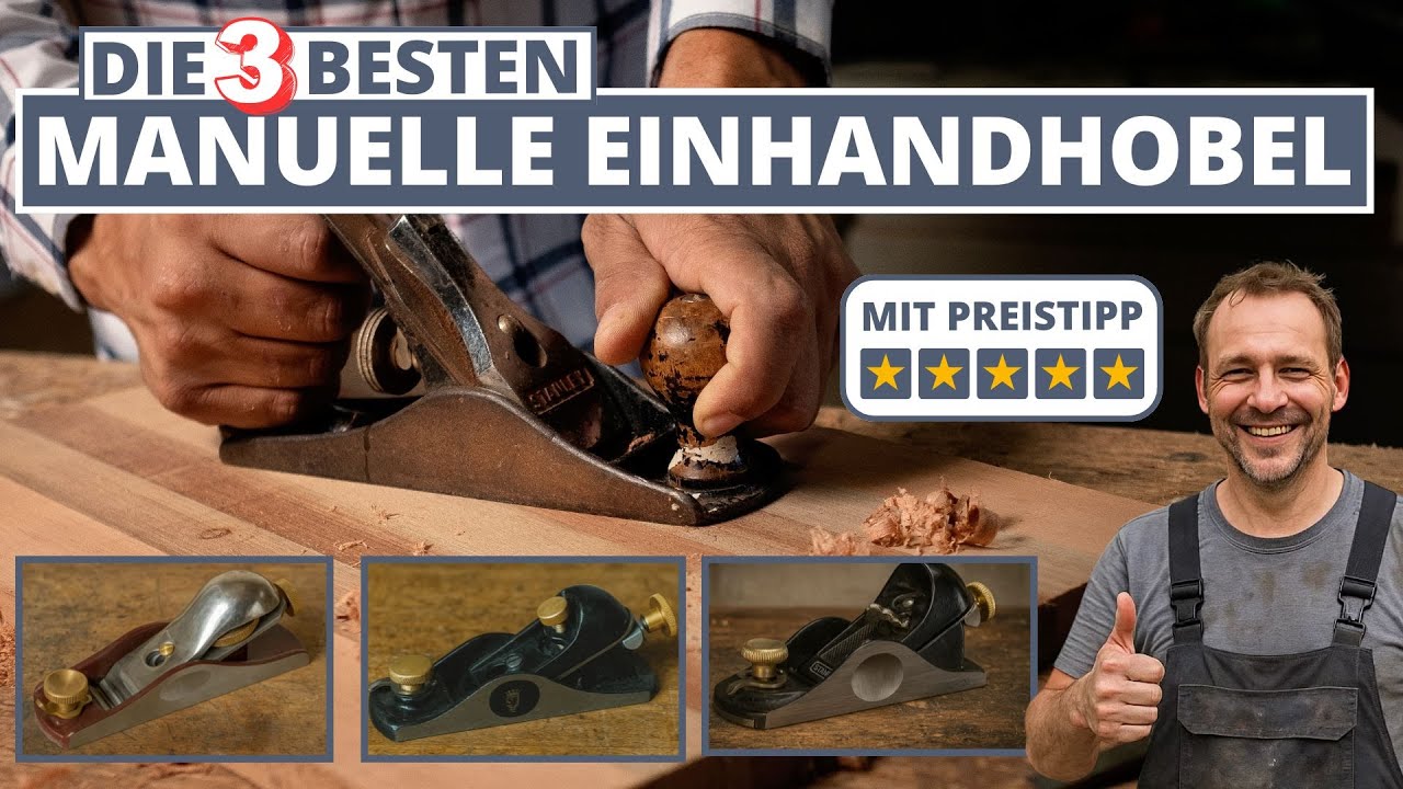 Bester manueller Einhandhobel - Dictum, Stanley oder Spear & Jackson?