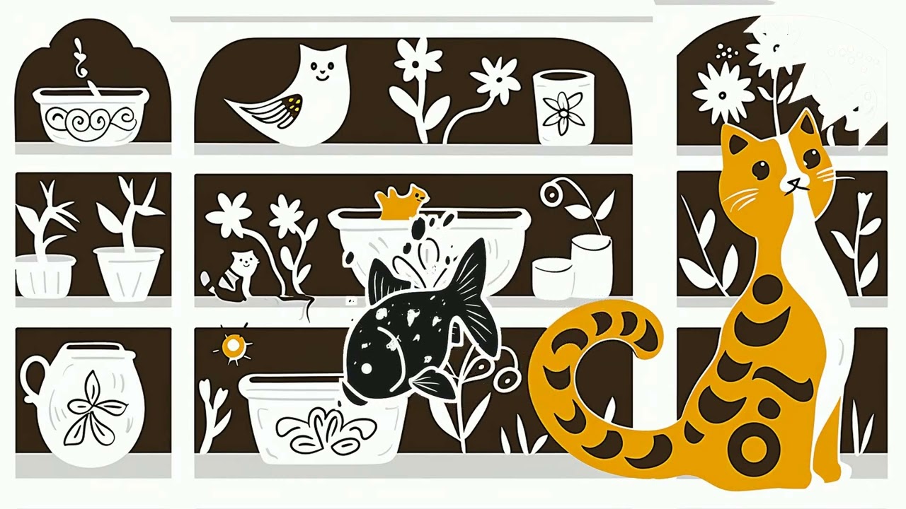 Low Stimulation Visuals with Animals for Young Babies
