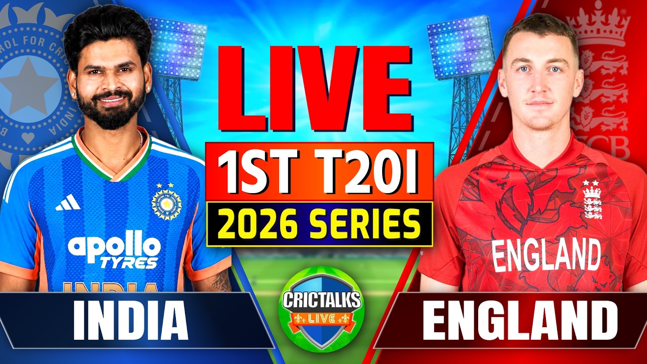 Live: IND vs ENG, 1st T20I | Ball-By-Ball Commentary & Scores | 2026 Series | Today's Cricket Match