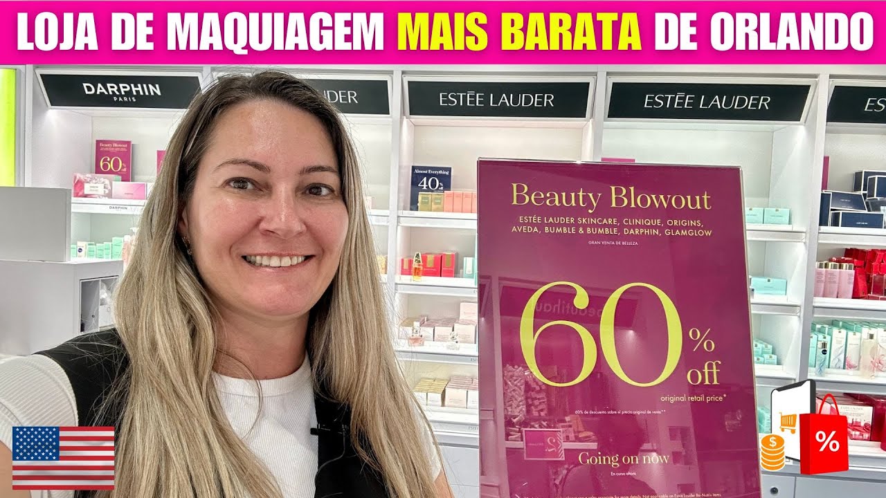 LOJA de MAQUIAGEM mais BARATA do OUTLET em ORLANDO: The Cosmetic Company Store.😱🛍️