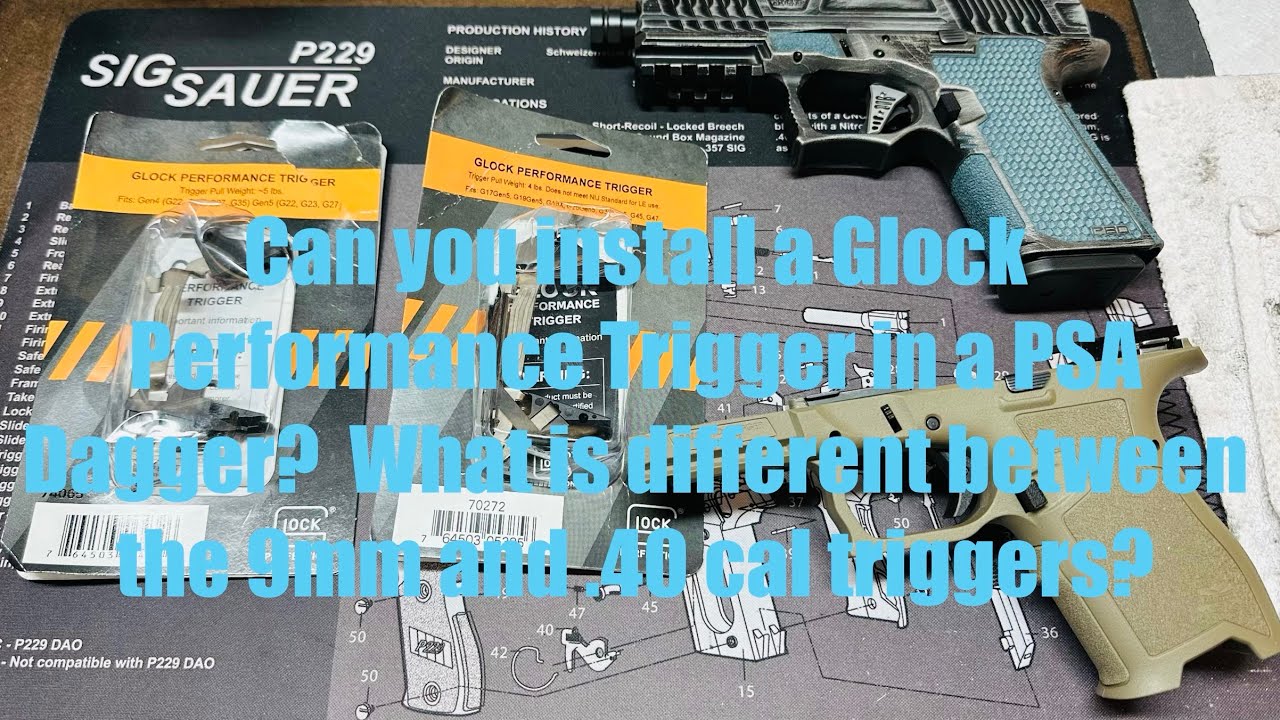 Пистолет PSA Dagger Compact FDE 9 мм - установка спускового механизма Glock 19 Performance и разл...