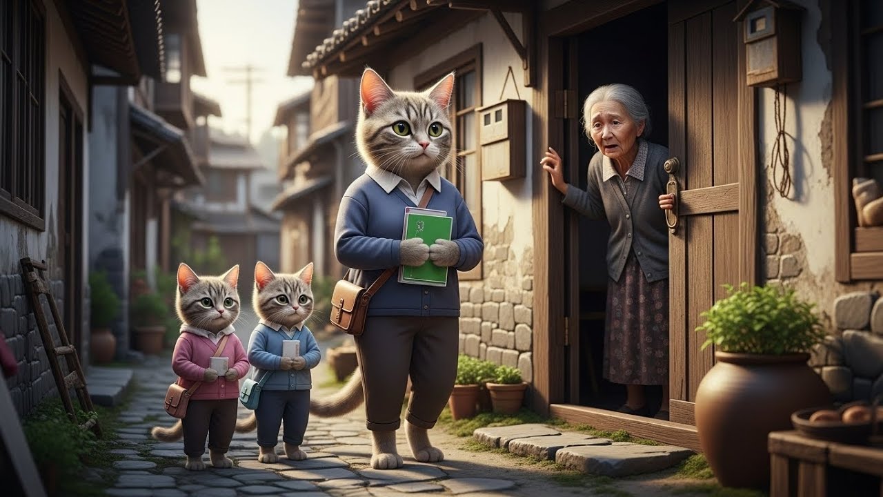 Rich Son Helps Poor Friend | Emotional Cat Family Story