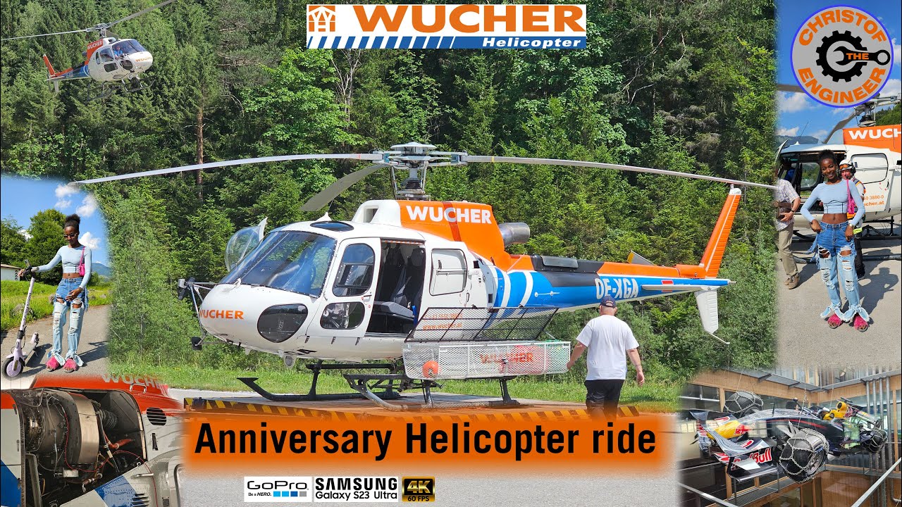 Visit at Wucher Helicopter at Ludesch with a short Heli-Ride