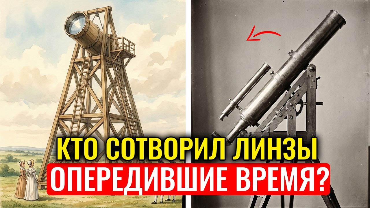 ЛИНЗЫ ИДЕАЛЬНЕЕ АЛМАЗА! Как в 1758 году БЕЗ ЕДИНОГО СТАНКА появилась эта оптика?