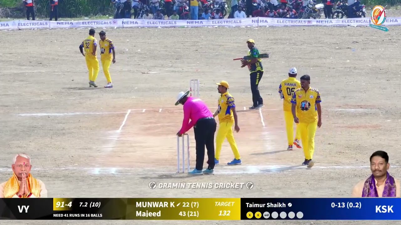 Patel Xi VS Munde Warrior match at  Amdar Premier League (A.P.L) Kinwat | 2026 |