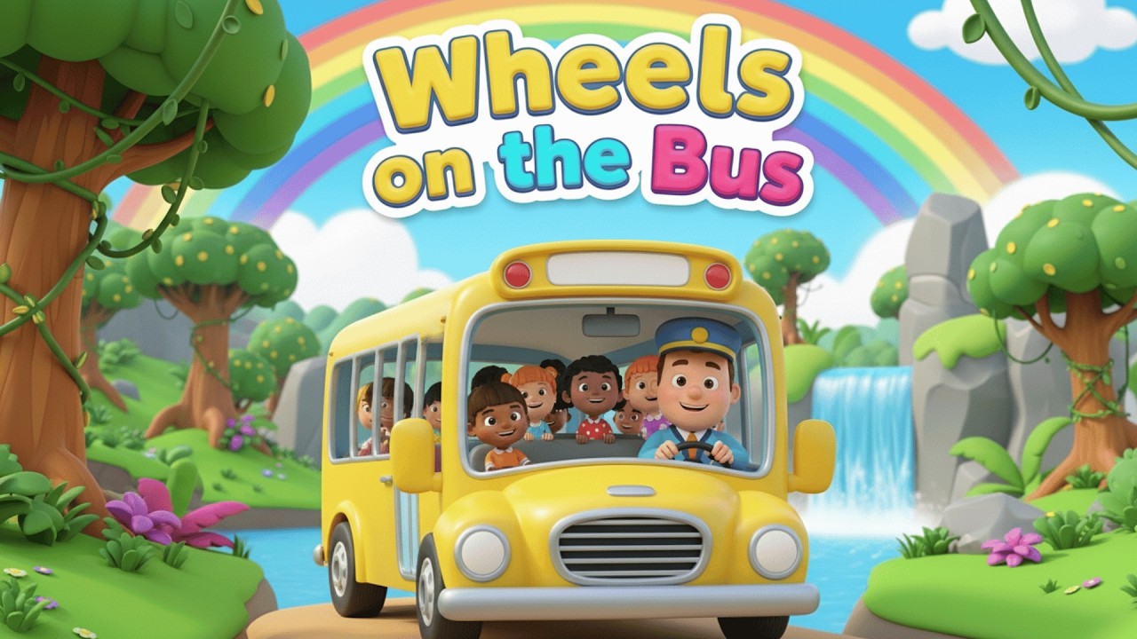 Wheels on the Bus | Classic Nursery Rhyme for Kids