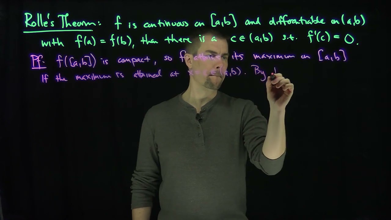 A Proof of Rolle's Theorem