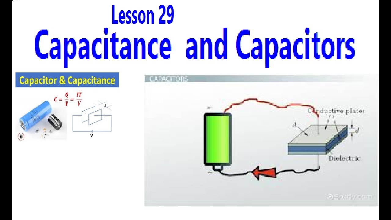 Lesson 29 .  Capacitance and Capacitors