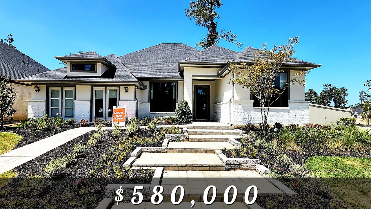 LUXURY ELEGANT ONE STORY MODEL HOME IN TEXAS | 4 BED | 3.5 BATH