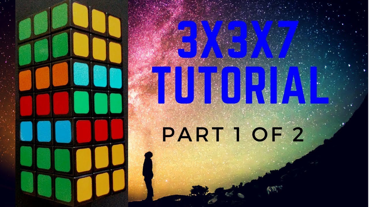 Part 1:  How to solve the 3x3x7 TUTORIAL with the BeardedCuber