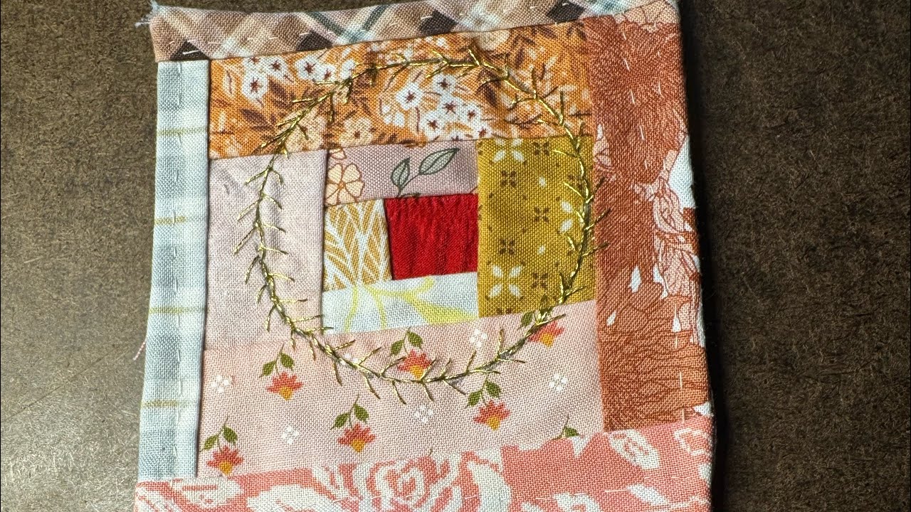 Slow stitching on the circle project the more I do the more I’m enjoying it