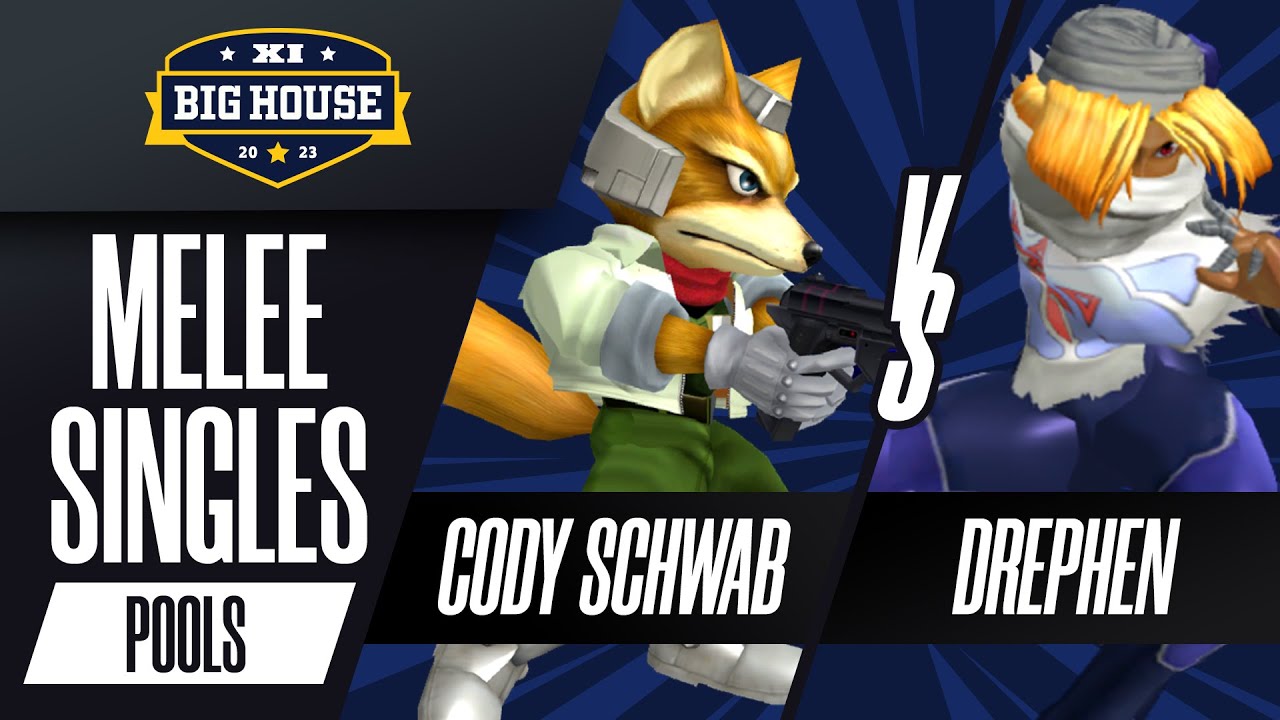 Cody Schwab (Fox) vs Drephen (Sheik) - Melee Singles Pools - The Big House 11