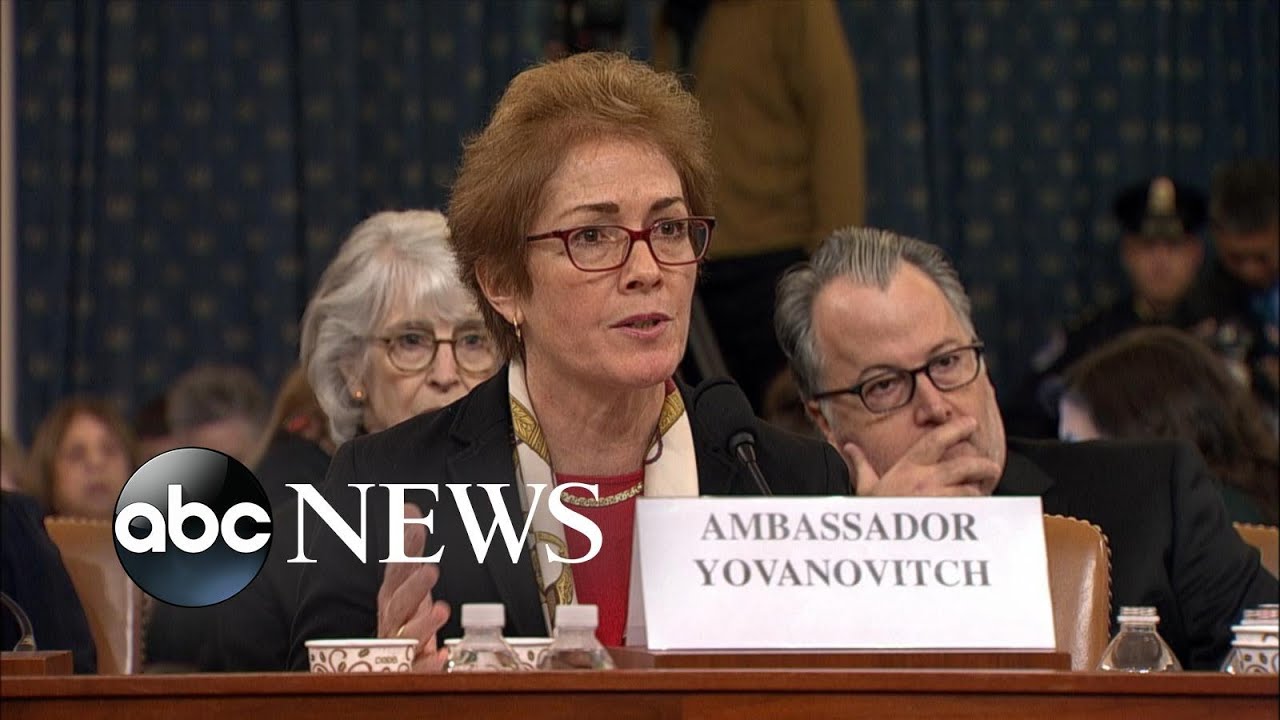 Ex-ambassador to Ukraine’s asked about Joe Biden’s son | ABC News