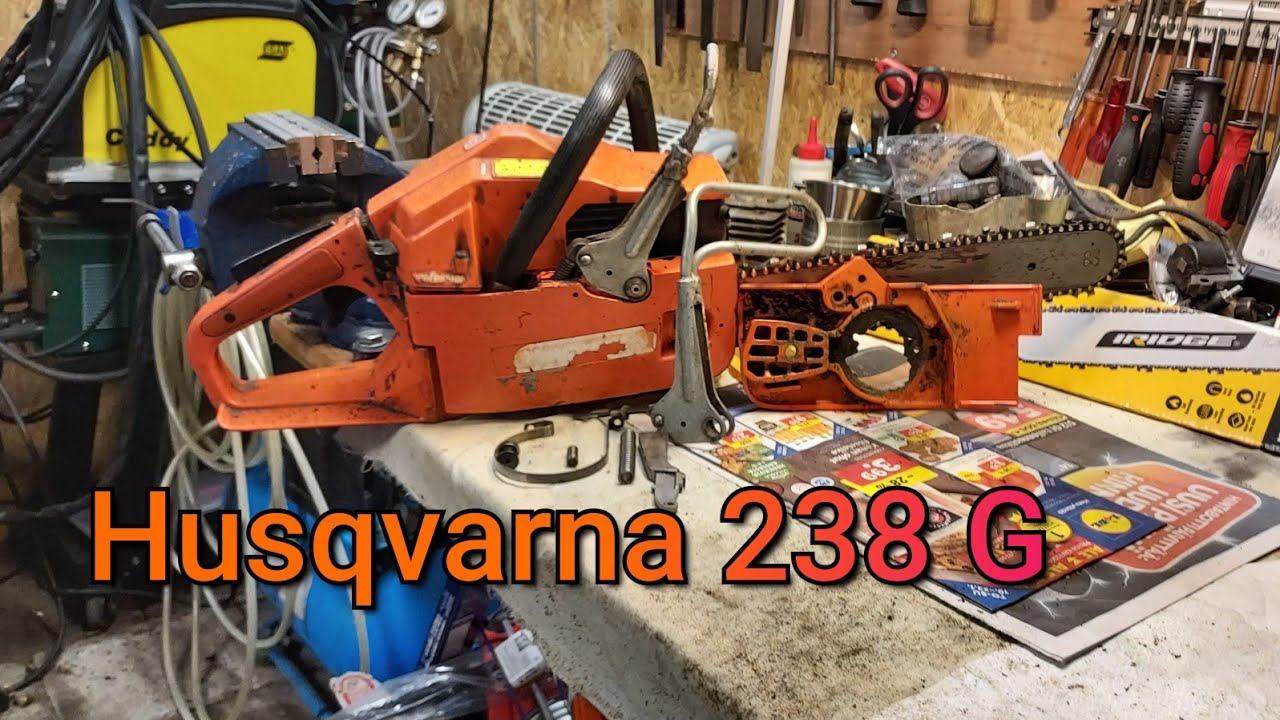 Husqvarna 238G takapotkusuojan purkaminen 🛠