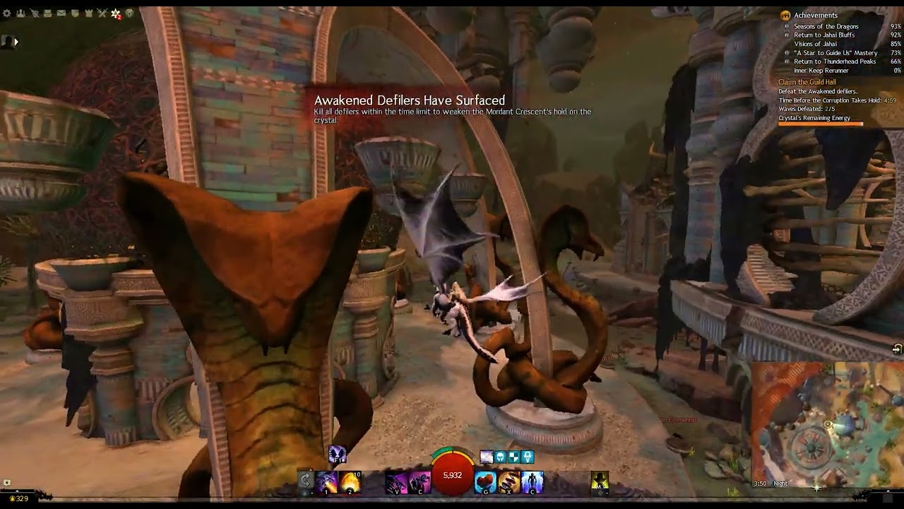 Guild Wars 2 - Solo claim PoF Guild Hall - Windswept Haven [Success]