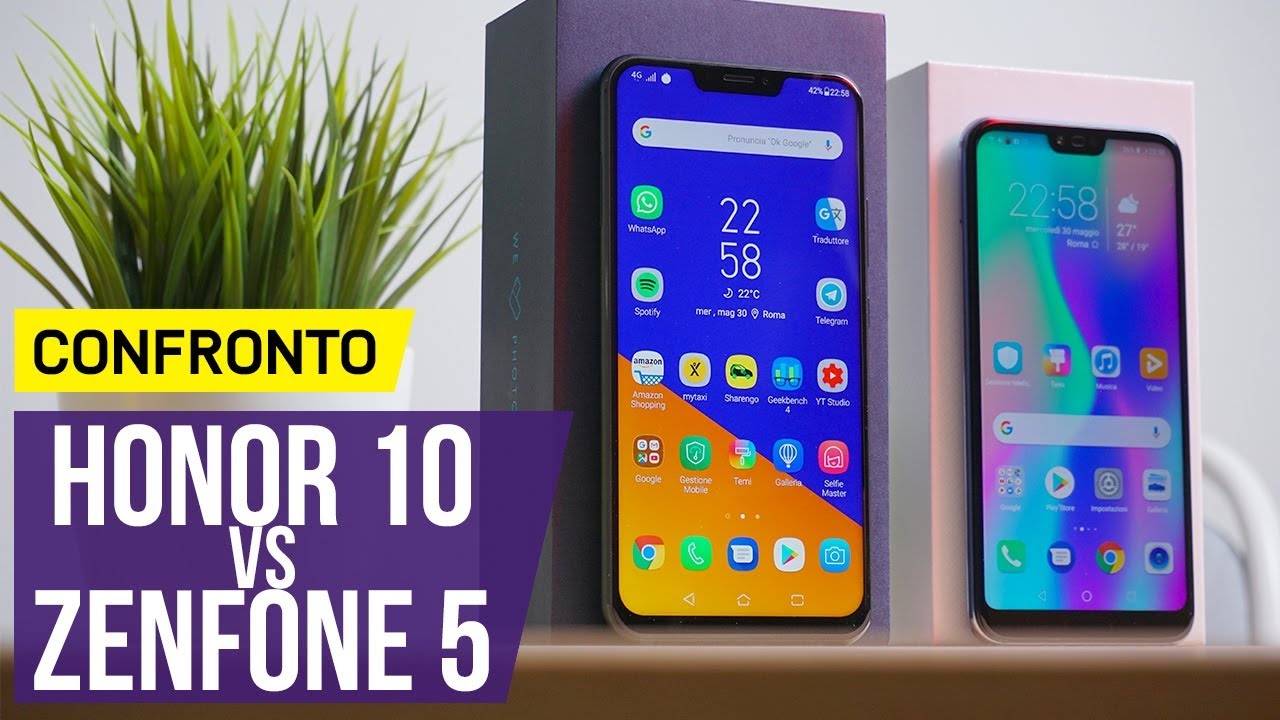 Honor 10 vs ASUS ZenFone 5 il CONFRONTO in 4K