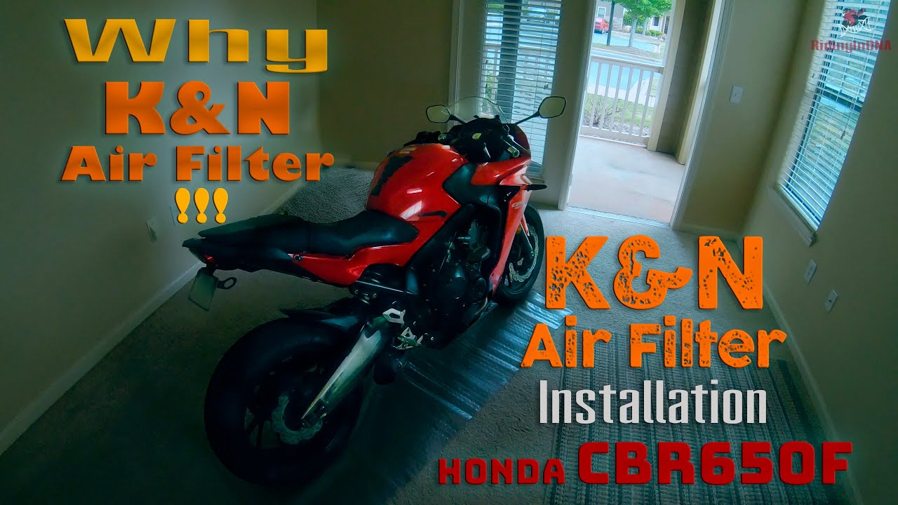 Why K&N Air Filter | K&N Air Filter Installation on My Honda CBR650F #superbike #k&nairfilter #honda
