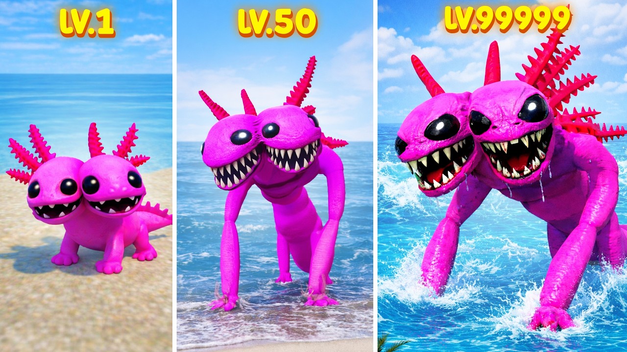 ЭВОЛЮЦИЯ DUOLOTL AXOLOTL SEA MONSTER В GARRY'S MOD
