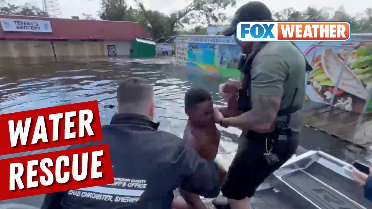 Florida Police Officers Save A 14-Year-Old Boy From Milton Floods